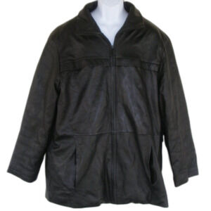 PELLE STUDIO/Wilson Leather Jacket, L, Black, Thinsulate Lined, Lined, Zipper